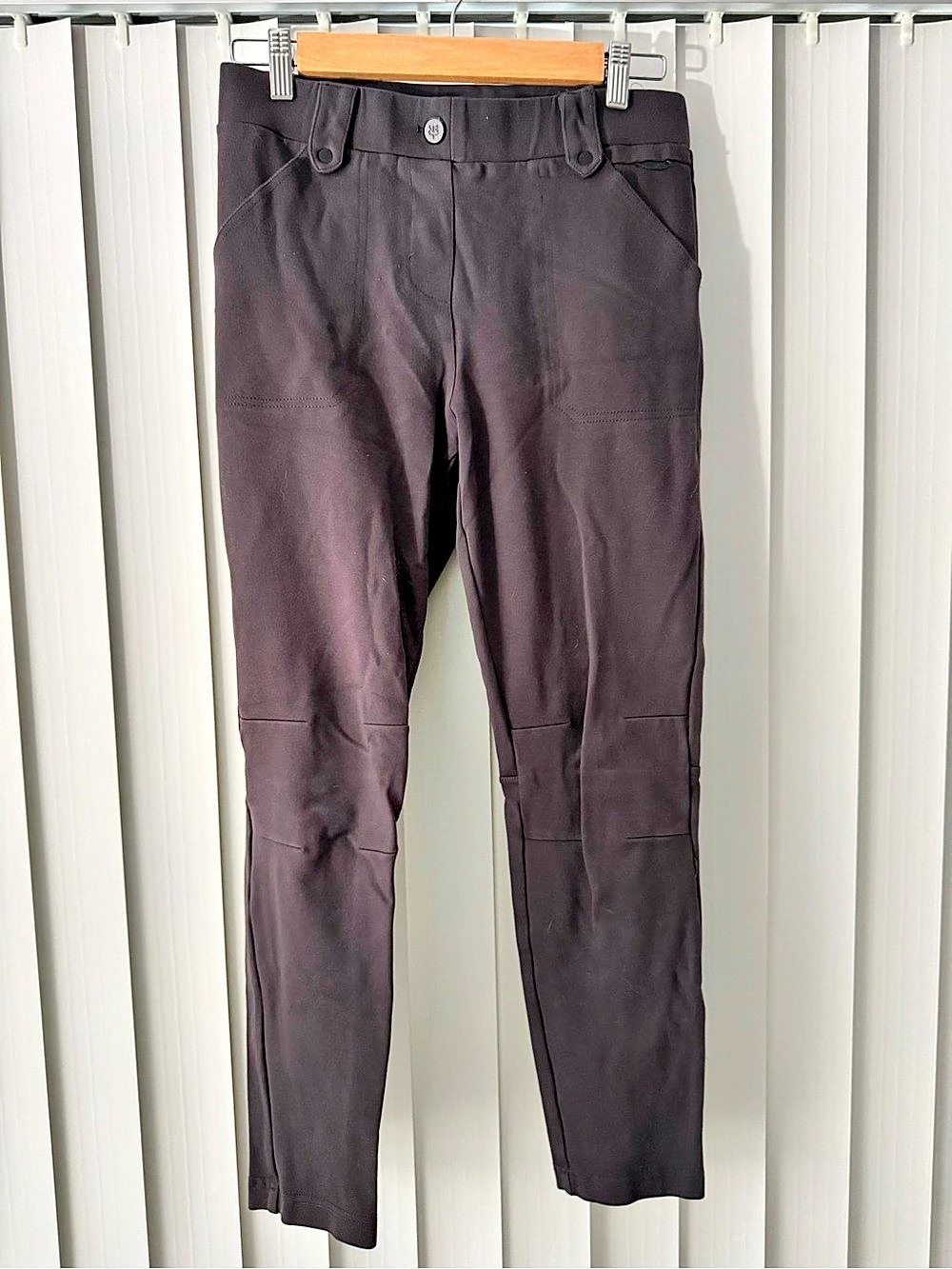 Betabrand Classic Dress Pant Yoga Pant Straight Leg Black